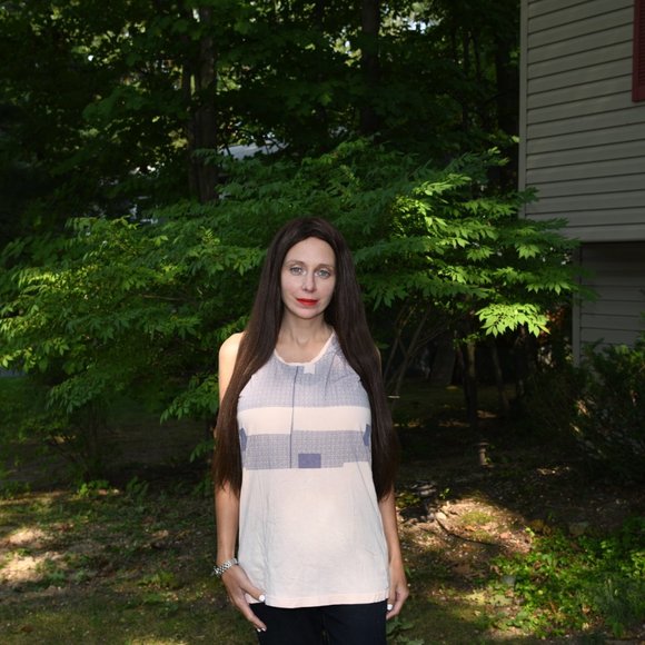 Cheap Monday Long Tank in Light Pink and Purple - Picture 2 of 3